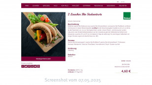 Angebot 2 Laacher Bio Siedewürste, Hofladen-laach.de, 07.05.2025